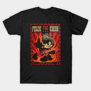 FELIX THE CASH the black cat T-Shirt